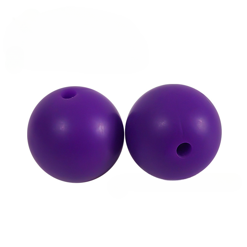 Wholesale 50PCS 15mm Candy Color Accessories Silicone Round Beads